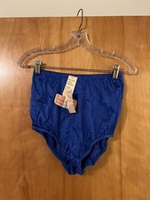 Vanity Fair Nylon Antron III Blue Panties Vintage Panty NWT Anti-Cling Size 6