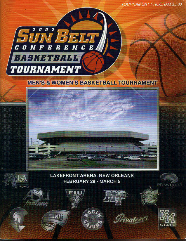 College Basketball Program Sun Belt Conference 2002 Championship Tournament