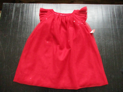 cat and jack red dress Baby Girls' 4th of July Sleeveless Eyelet Dress