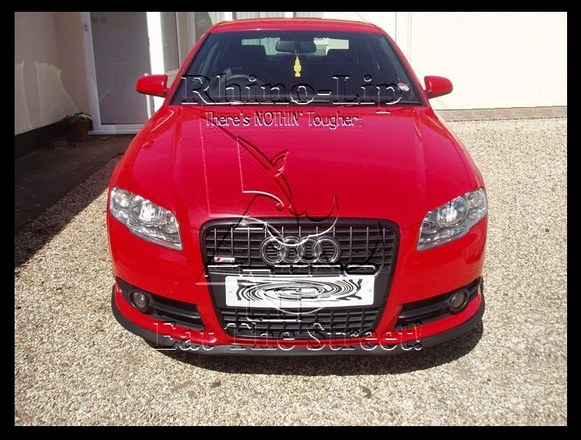 Parachoques delantero mentón divisor de labios alerones borde rasguño y rasguño ajuste automático universal* Foto 3 de 4