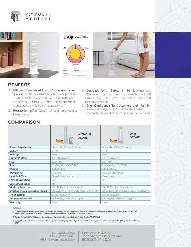 Apollo UVC Light with OZONE (Smart UV) - Image 3 of 4