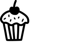 New Cupcake Vinyl Decal Pick size Color
