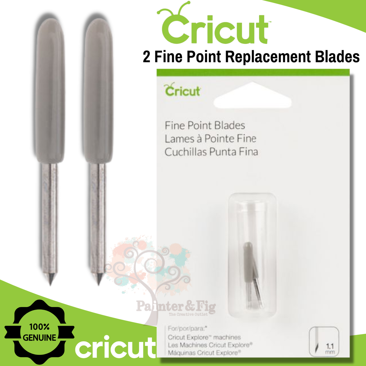 Cricut Replacement Blade Fine Point Blades, Fits ALL Machines