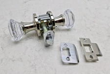 Baldwin 5080.055.PRIV Privacy Door Knob Set Polished Nickel Used See Pictures 