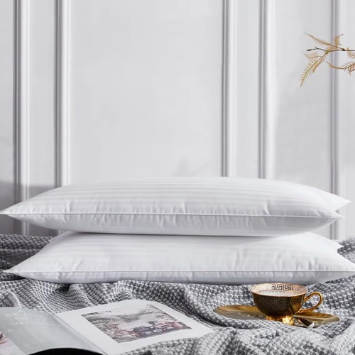 Soft Low Profile Pillows Set of 2 - Ideal for Side, Back & Stomach Sleepers 20x2 - Picture 3 of 12