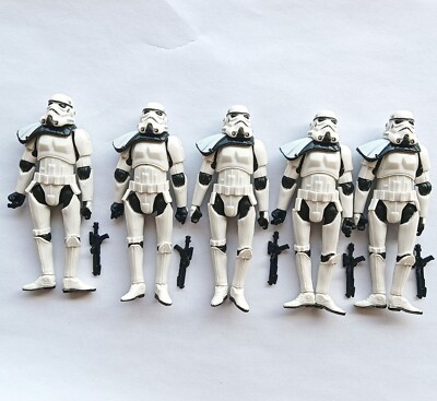 lot of 5 Hasbro Star Wars Stormtroopers trooper action FIGURE 3.75