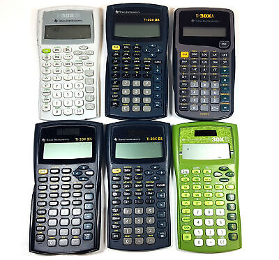 6x BROKEN Texas Instruments Calculators Ti-30X IIS, Ti-30X IIB, Ti-30X A |  eBay