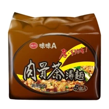 Vedan Wei-Wei A Series Bak Kut Ten Instant Noodles 5 Pcs / Pack # 味味A 肉骨茶麵