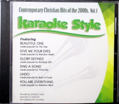 Contemporary Christian Hits of the 2000s Volume 1 Karaoke Style NEW CD+G 6 Songs