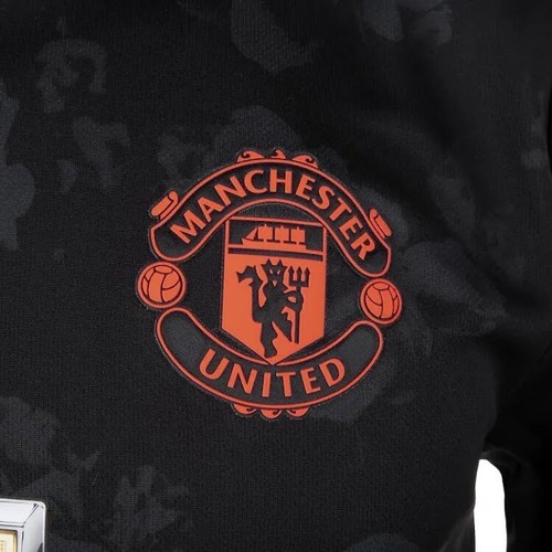 Adidas Manchester United FC 3rd Soccer Jersey Sz Small ED7390 Black Red - Picture 5 of 8