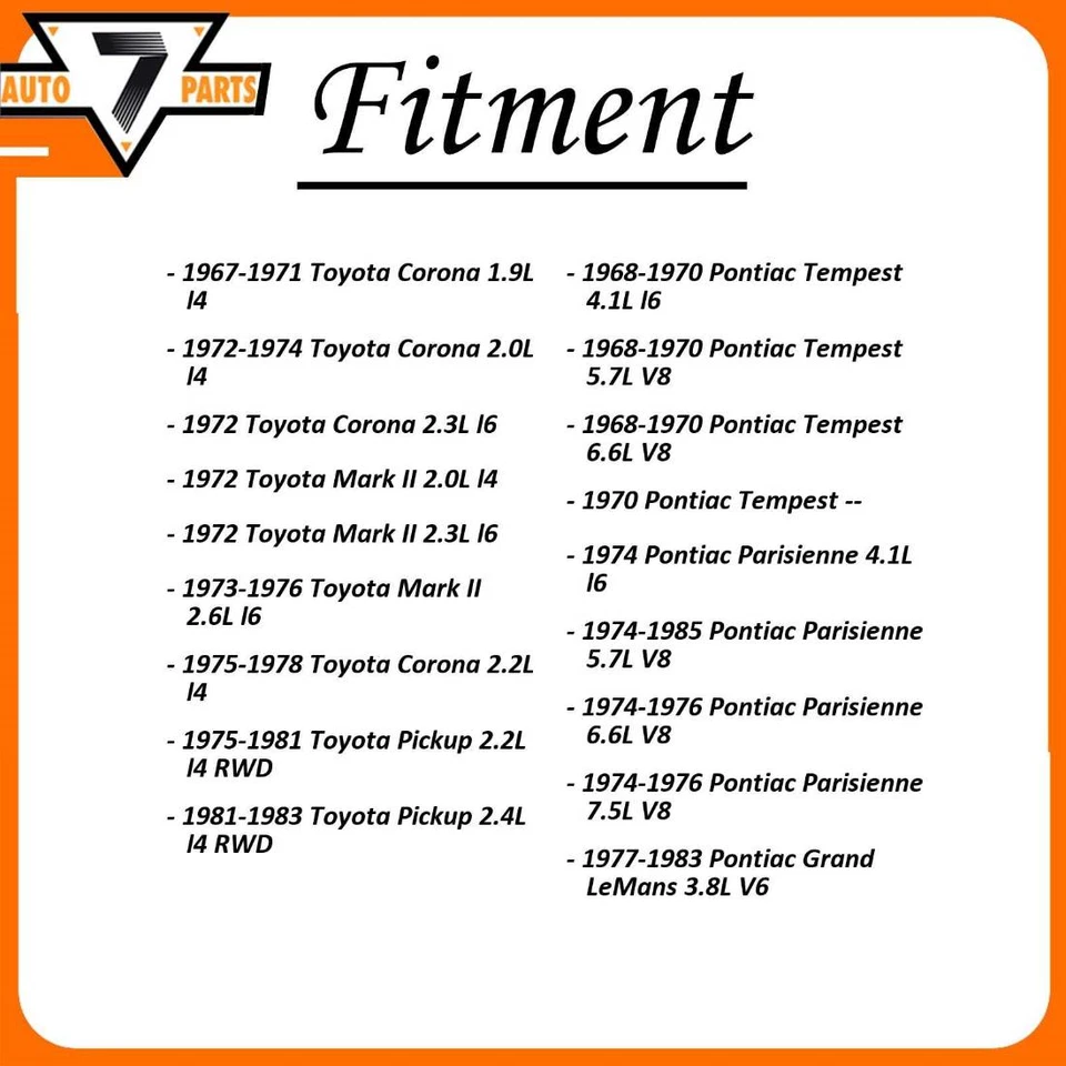 Amortecedores dianteiros FCS para 1967-1978 Toyota Corona 1972-1976 Toyota Mark II - Imagem 2 de 4