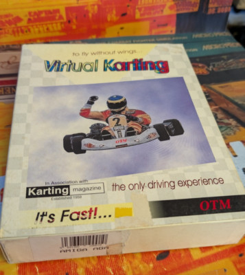 Virtual Karting (OTM) Commodore Amiga 1200 (Box, Manuals, 2 Disks) works 32-bit