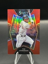 Tim Anderson 2022 Select Premier Level #139 Red Parallel #147/199 White Sox