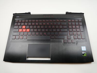 HP OMEN 15-ce019ng Handauflage Touchpad Tastatur Palmrest Keyboard Darfon NSK-X