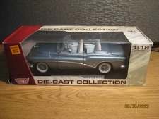 1/18  1953 BUICK  SKYLARK CONVERTIBLE ,  L. METALLIC BLUE BY  MOTOR WORKS #73129