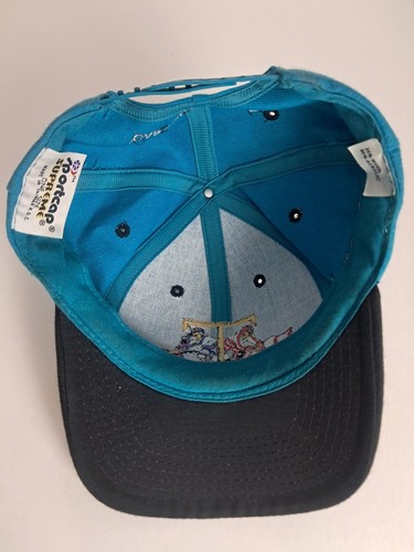 Hockey USA vs. Canada Turcotte Can You Handle It? Blue SnapBack Hat Cap Vintage - Picture 6 of 6