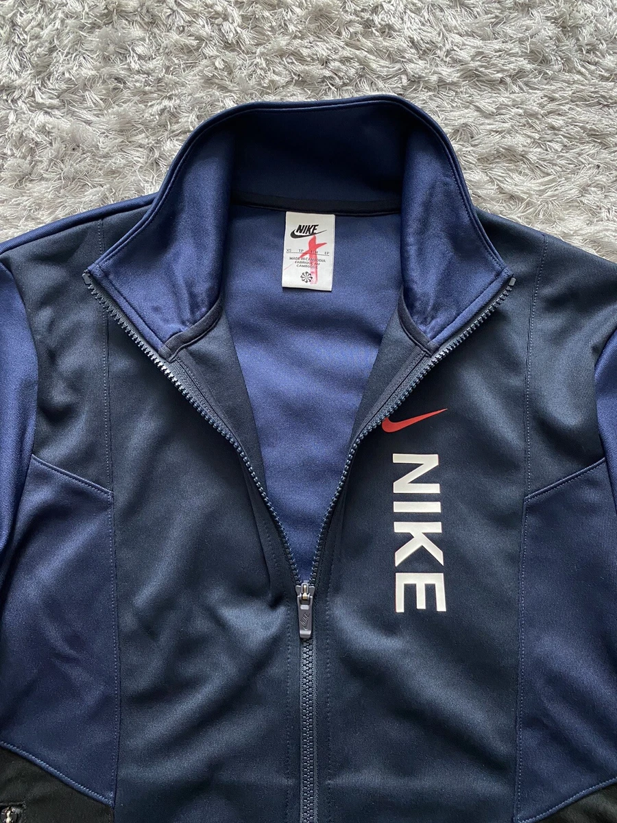 Nike Hybrid Poly Knit Track Top Navy Blue Mens Size XS RRP 70 eBay