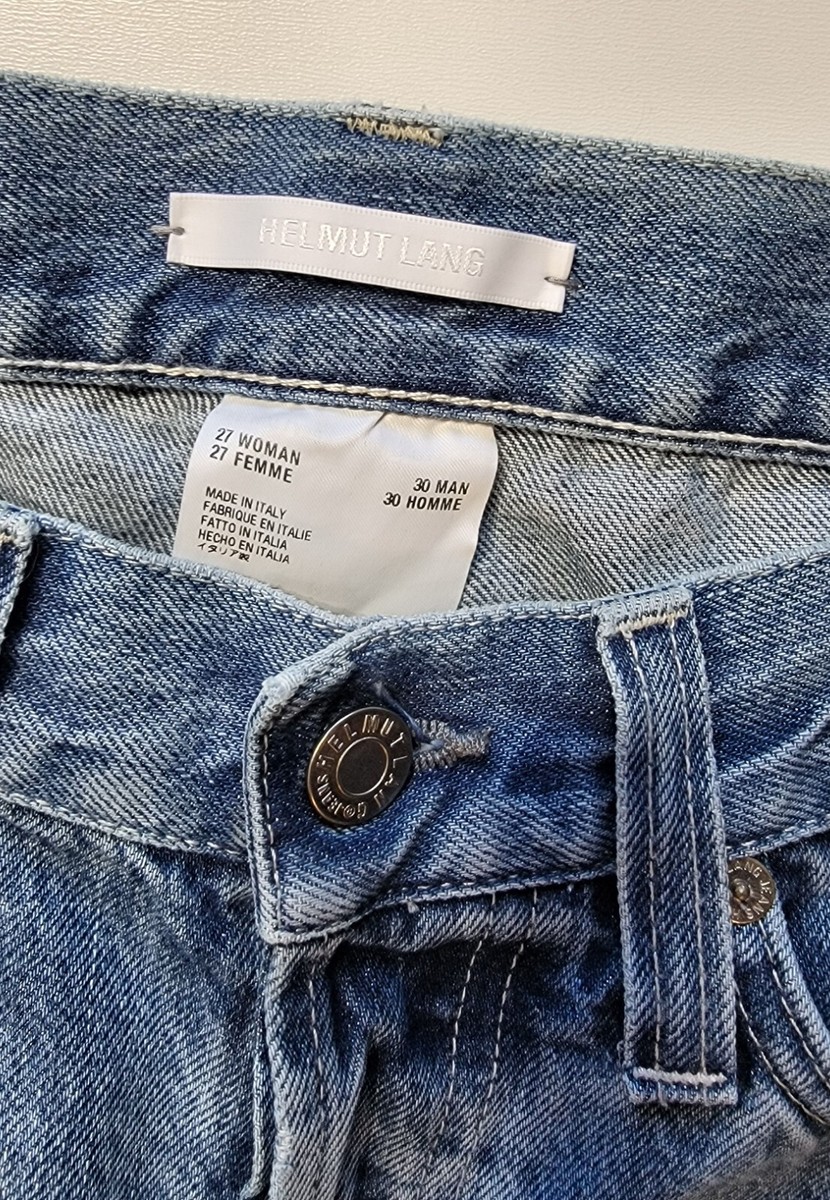 Helmut Lang Carpenter Jeans Knee Patches, Blue, Men