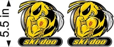 SKI-DOO MUSCLE / Bee / PAIR /  5.5" Vinyl Vehicle Graphic Decals