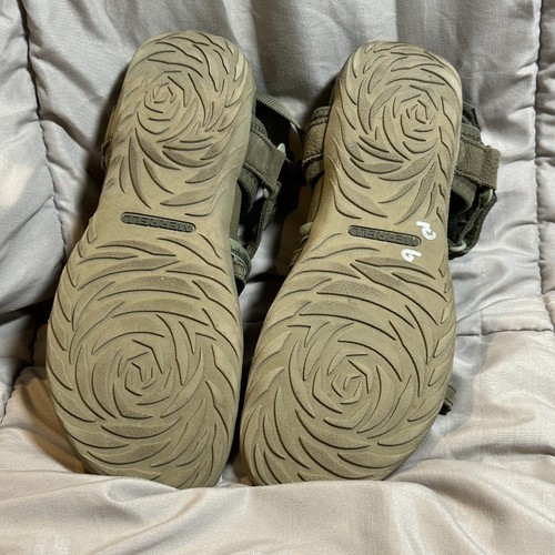 Merrell Women’s Olive Green Terran 3 Crush Lattice Backstrap Hiking Sandals -8 - Picture 4 of 8