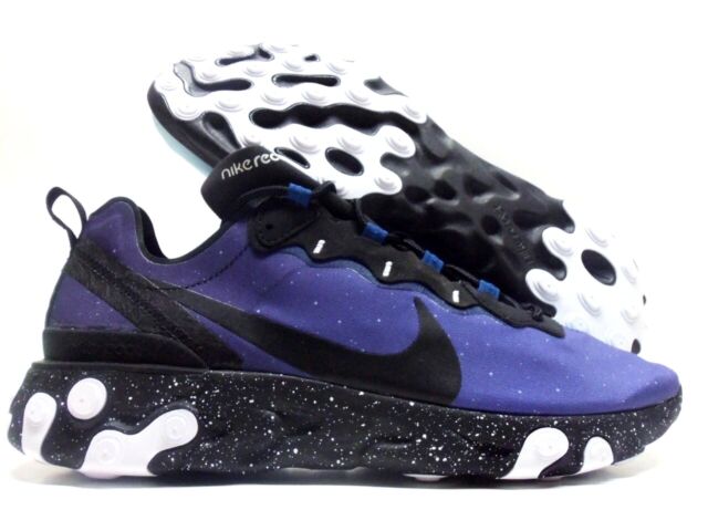 mens nike react element 55 blue void 