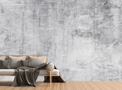 Grey Concrete Wall Mural Photo Wallpaper Texture Decor Custom Paper Poster Art - Imagen 5 de 9