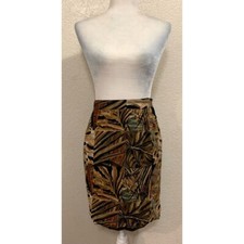 Alberto Makali Vintage 80s Brown Mini Wrap Skirt Womens 4