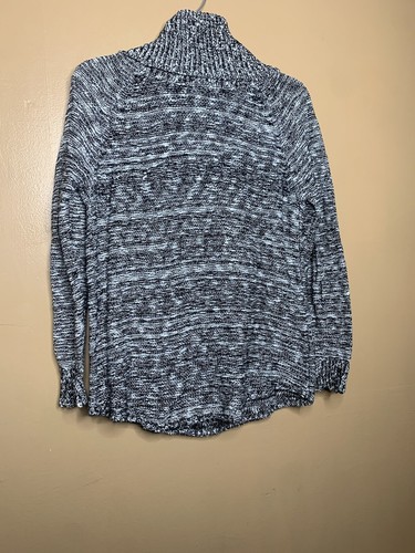 Abound Women's Size Small Sweater Turtleneck Knit Black White Long Sleeve - Picture 2 of 18