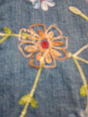 Bobbie Brooks Hemdjacke mit Knopfleiste Damen Größe S 4/6 Denim bestickt Blumen - Bild 7 von 17