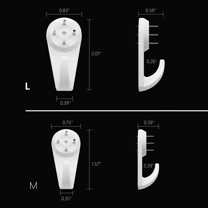 30PCS Invisible Nail Hangers No Damage Wall Picture Hanger Q3K92098 eBay