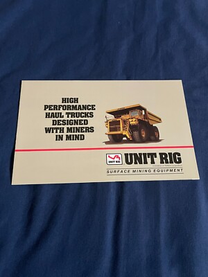 Unit Rig Surface Mining Equipment Dealer Sales Brochure