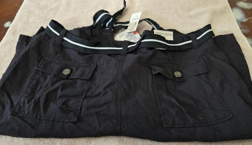 BRAND NEW Men's Swiss Cross Belted Cargo Shorts with Tags - Black - Size 40 - Picture 9 of 10
