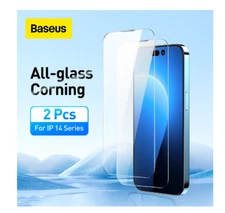 Baseus 2Pcs All-glass Corning Tempered Glass Film For iPhone14 Pro Max Protector