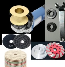 TWO V50 ROUTER BIT 16 stone concrete granite marble grinding cup wheel buffer