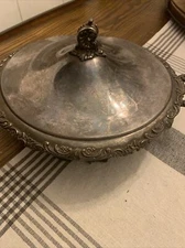 Vintage Middletown Plate Co Quadruple Silver Plated Covered Serving Dish