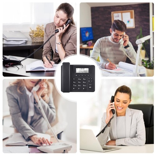 Corded Landline Phone Big Button Household Business Desktop Landline Telephone - Zdjęcie 2 z 8