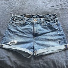 J. CREW Women's Shorts Sz 29 Jean Broken In Boyfriend Distressed