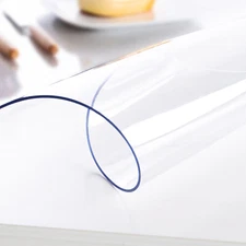 PVC Clear Tablecloth Waterproof Table Cover Plastic Desk Protector