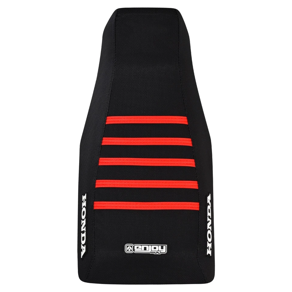 Funda de asiento Honda TRX 125 FOURTRAX 125 1985 - 1986 TODO NEGRO / ROJO ribs Logo #274 Foto 3 de 4