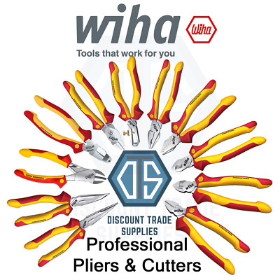 Wiha VDE Profi Elektro Kabelschneider Zange 1000V Nadel Nase Dynamic