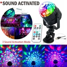 Rechargeable Disco Party Lights Strobe LED DJ Ball Sound Activated Dance Lamp