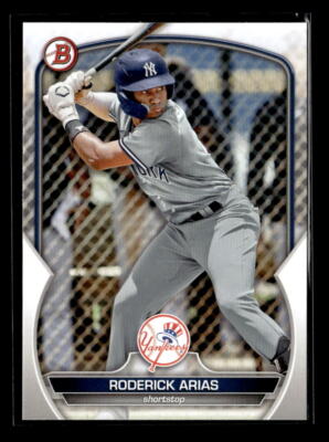 2023 Bowman Draft Paper Roderick Arias New York Yankees #BD-49 5 Card Lot