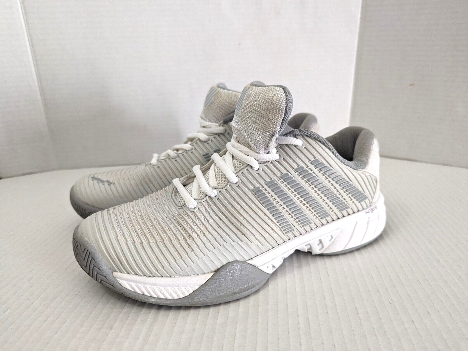 Zapatos Tenis K-Swiss Hypercourt Express 2 HB Arcilla Cort Para Mujer Blancos Talla 8.5 EE. UU.