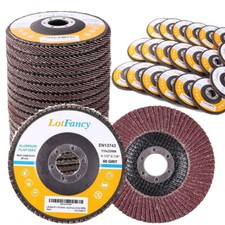 4.5" 4-1/2 Flap Disc 40 60 80 120 Grit Angle Grinder Sanding Grinding Wheels