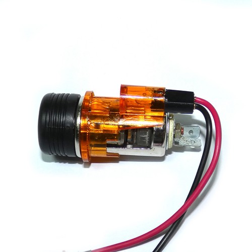 12V Amber/ Orange Cigarette Lighter & Socket For AUDI A2 A3 A4 A6 80 100 200 NEW - Picture 7 of 10