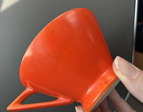 Salem Tricorne Orange Streamline Vintage 1930s Mandarin Set Of 6 (set A) READ - Picture 11 of 23
