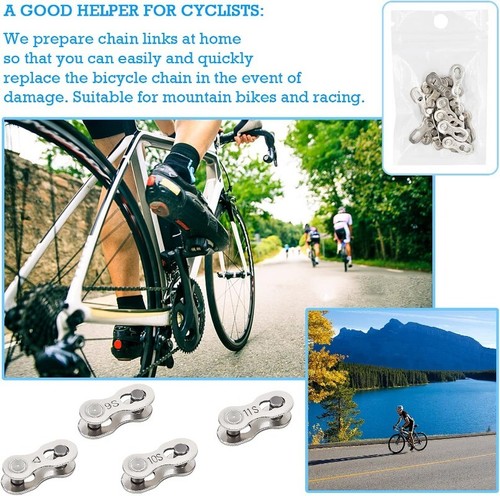 Bicycle Missing Link for 6-7-8 9 10 11 Speed Chain Reusable Bike Chain Links - Picture 11 of 11