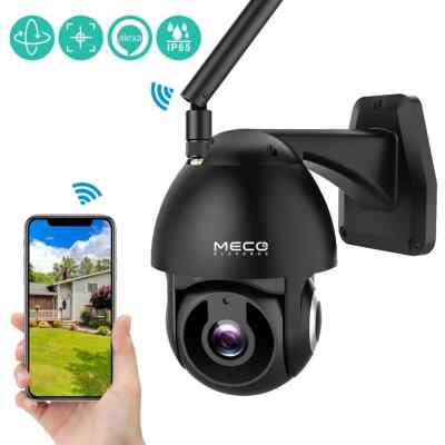 Outdoor WLAN Überwachungskamera 1080P Schwenk Neigbar 4X Zoom Neu