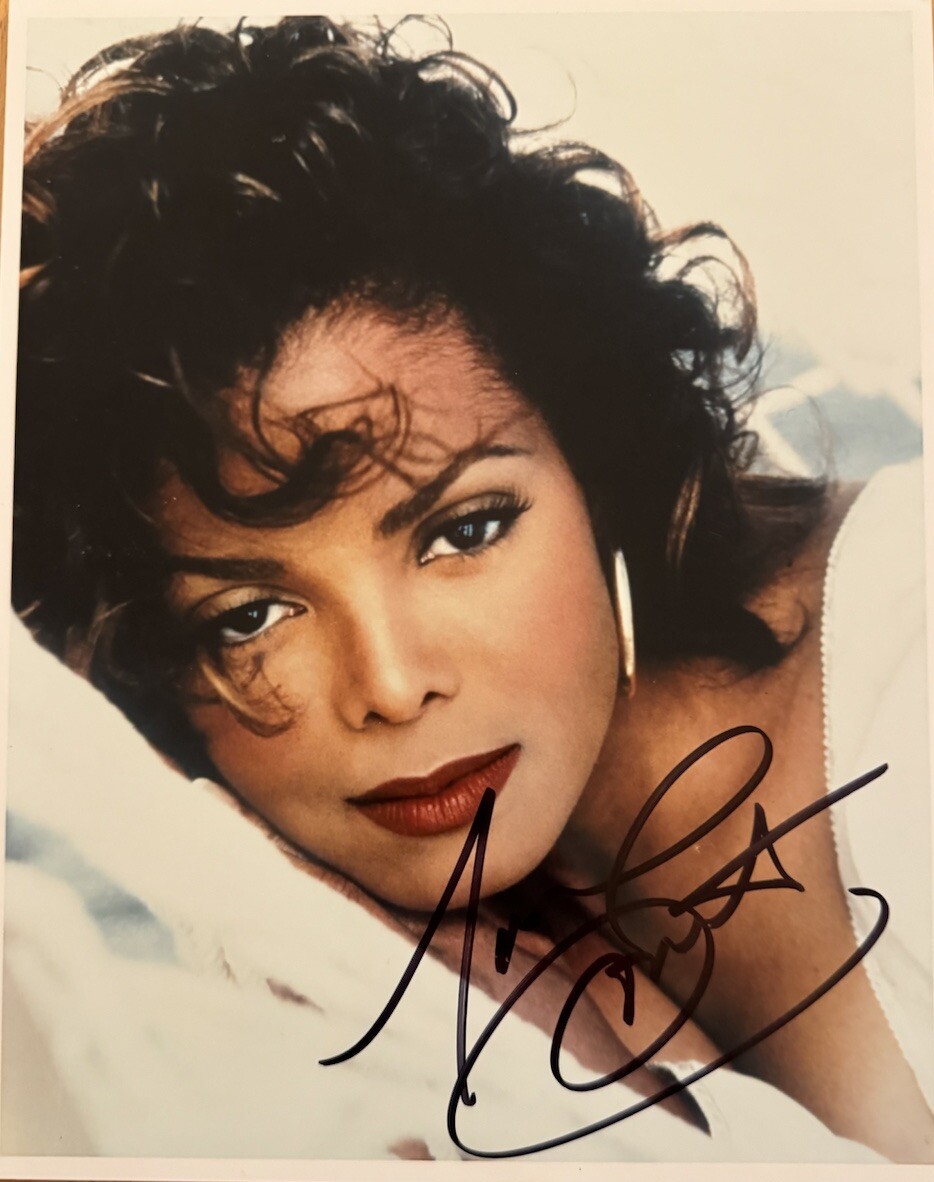 Janet Jackson Signed Autographed 8 X 10 Color Photo Together Again