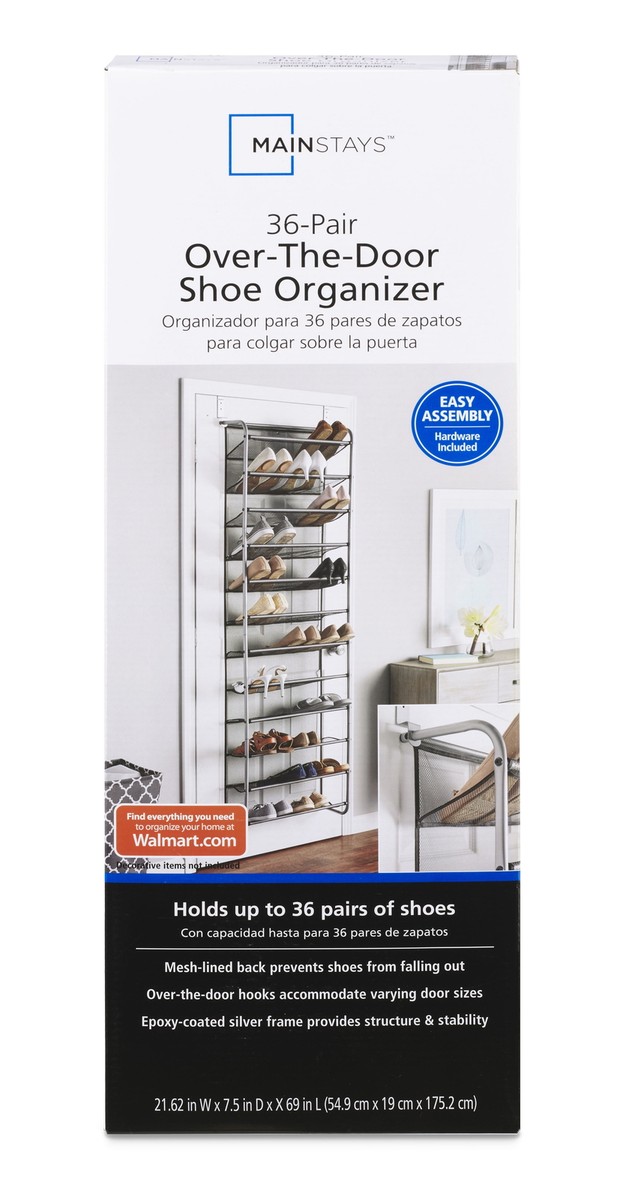 Mainstays Covered Shoe Rack Walmart Mainstays Can Accommodate 36